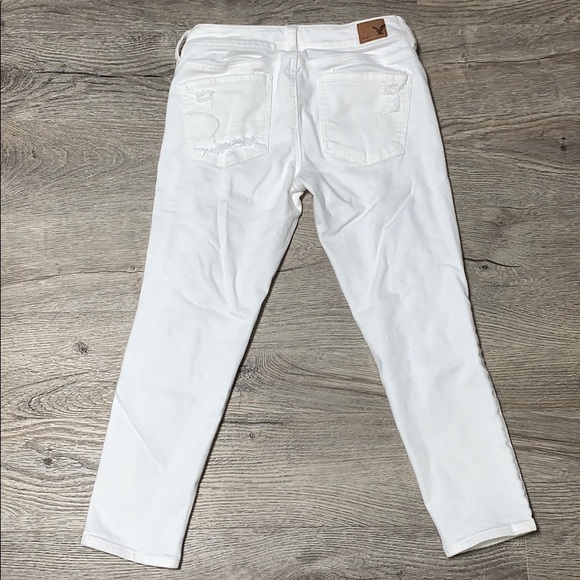 American Eagle White Ripped Jeans - Picture 4 of 6